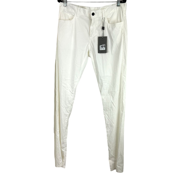 Canali Black Edition Cotton Blend Men's Pants White Sz 54 (US 37 ) New With Tags - Picture 2 of 11